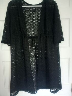 Catalina Black Crochet Top